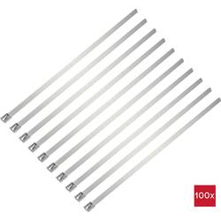 TRU COMPONENTS TC-12659388 Ocelové stahovací pásky 290 mm 7.9 mm AISI 304 100 ks
