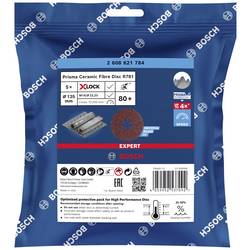 Bosch Accessories 2608621784 vláknitý kotouč Průměr 125 mm Zrnitost=80 5 ks