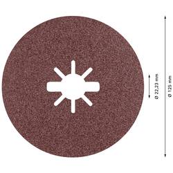 Bosch Accessories 2608621784 vláknitý kotouč Průměr 125 mm Zrnitost=80 5 ks