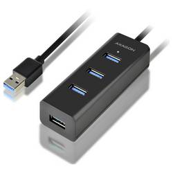 AXAGON HUE-S2BL USB Hub 4 porty USB-A, microUSB USB 3.2 Gen1 5 GBit/s