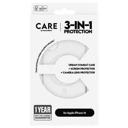 PanzerGlass CARE by ® PG 3-in-1 Protection zadní kryt na mobil Apple iPhone 16 transparentní 1552552 B1337+2861+1285