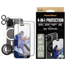 PanzerGlass 4-in-1 Protection ochranné sklo na displej smartphonu Apple iPhone 16 Pro Max 1 ks Chránící proti otiskům prstů, odolné vůči poškrábání