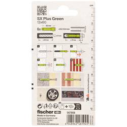 Fischer 567868 SX Plus rozpěrná hmoždinka 60 mm 12 mm 6 ks