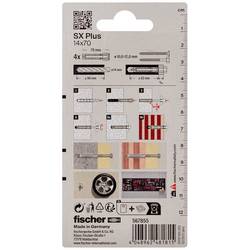 Fischer 567855 SX Plus rozpěrná hmoždinka 70 mm 14 mm 4 ks