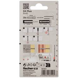 Fischer 567823 SX Plus rozpěrná hmoždinka 40 mm 8 mm 20 ks
