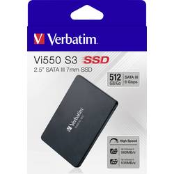 Verbatim VI550 S3 512 GB interní SSD pevný disk 6,35 cm (2,5) SATA 6 Gb/s Retail 49352