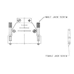 MH Connectors 2801-0102-01 2801-0102-01 D-SUB pouzdro Pólů: 9 plast 180 ° černá 1 ks