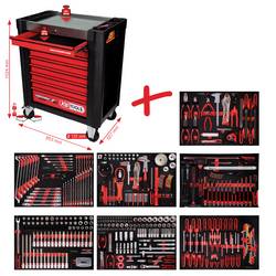 KS Tools 8107397 dílenský vozík Barva: černá, červená