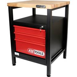 KS Tools 865.0010 pracovní stůl (š x v x h) 600 x 840 x 600 mm černá, červená