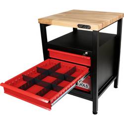 KS Tools 8650010 pracovní stůl (š x v x h) 600 x 840 x 600 mm černá, červená