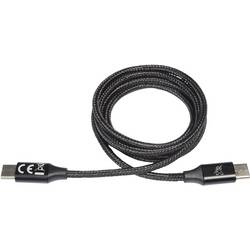 ProCar Nabíjecí kabel USB USB 2.0 USB-C ® zástrčka 1.00 m černá flexibilní provedení 52009000