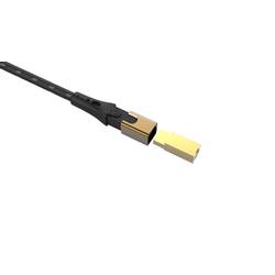 Oehlbach USB kabel USB 2.0 USB-A zástrčka, USB-B zástrčka 7.50 m černá/zlatá třížilový stíněný D1C9545