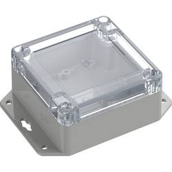 TRU COMPONENTS 6U07090905737 TC-13865236 Průmyslová skříň 121.5 x 90 x 45 ABS-PC světle šedá, transparentní 1 ks