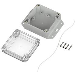 TRU COMPONENTS 6U07090905737 TC-13865236 Průmyslová skříň 121.5 x 90 x 45 ABS-PC světle šedá, transparentní 1 ks