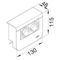 SL200559079016 příslušenství k elektrikářským Sonstige Installationstechnik Přístrojová vložka s konektorem RJ45 Cat6 bílá 1 ks