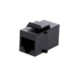 encitech 2101-0115-01, RJ45 konektor, dvojitá spojka, černá, 1 ks
