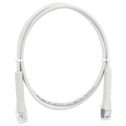 Intellinet 745130 RJ45 síťové kabely, propojovací kabely CAT 6A F/FTP 1.0 m šedá flexibilní provedení, kompletní stínění, bez halogenů 1 ks