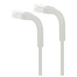 Intellinet 745130 RJ45 síťové kabely, propojovací kabely CAT 6A F/FTP 1.0 m šedá flexibilní provedení, kompletní stínění, bez halogenů 1 ks