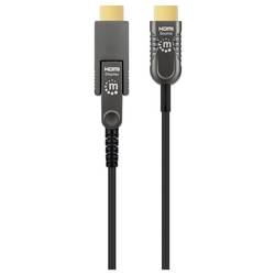 Manhattan HDMI kabel Zástrčka HDMI-A, Zástrčka HDMI Micro-D 50 m černá 355537 4K UHD HDMI kabel