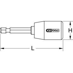 KS Tools 1223006 Klíč na závrtné šrouby