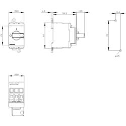 červená, žlutá 3pólový 16 mm² 16 A 690 V/AC Siemens 3LD30300TK13