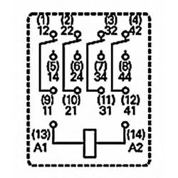 TE Connectivity PT570524, 8-1419111-7 miniaturní relé, monostabilní, 1 cívka, 240 V/AC, 6 A, 1 ks