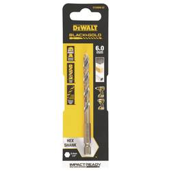 DEWALT DT20608-QZ DT20608-QZ HSS-G kovový spirálový vrták 1 ks 6 mm Celková délka 102 mm chráněný proti korozi šestihranná 1 ks