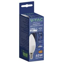V-TAC 2120186-6 LED Energetická třída (EEK2021) F (A - G) E14 svíčkový tvar 5.5 W = 45 W přírodní bílá 1 ks