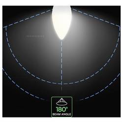 V-TAC 2120186-6 LED Energetická třída (EEK2021) F (A - G) E14 svíčkový tvar 5.5 W = 45 W přírodní bílá 1 ks