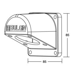 Bulgin PX0950 montážní adaptér pro kulatý faston, 1 ks