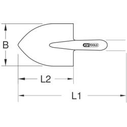 KS Tools 963.9632 skládací rýč
