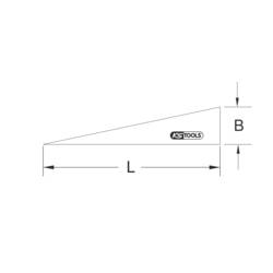 Plastový klín KS Tools 1174267