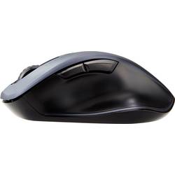 Renkforce optická ergonomická myš, přenos Bluetooth®, bezdrátový, 7 tlačítko, 1600 dpi, šedá