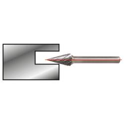 KS Tools 5153276 frézovací kolík , tvrdokov, Délka 70 mm, Vnější Ø 6 mm
