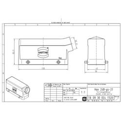 pouzdro Han® 24B-gs 09300241520 HARTING 1 ks