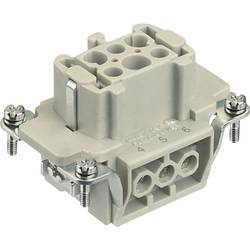 HARTING Han® 6E-F-s 09330062701 konektorová vložka, zásuvka, seria Han® E, 1 ks