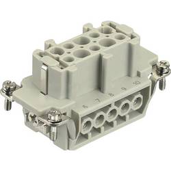 HARTING Han® 10E-F-s 09330102701 konektorová vložka, zásuvka, seria Han® E, 1 ks