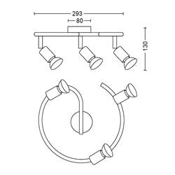 Philips Limbali 8719514465251 stropní lampa LED GU10 bílá