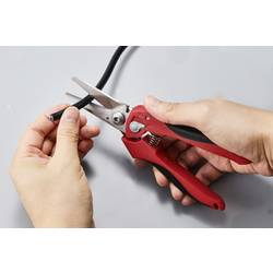 TOOLCRAFT TO-9625917 univerzální nůžky 205 mm červená, černá