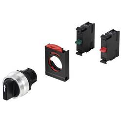 TRU COMPONENTS TC-12835256 ONPOW26BK-X/21 přepínač - čelní prvek otočný přepínač černá 2 x 90 ° 1 ks