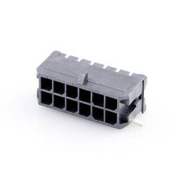 Molex vestavná pinová lišta (standardní) 12, rozteč 3.00 mm, 430451211, 1 ks Tape on Full reel