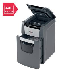 Rexel Optimum AutoFeed+ 130M skartovačka 150 listů mikrořez 2 x 15 mm P-5 44 l Křížový řez kancelářské sponky, sponky do sešívačky, kreditní karty
