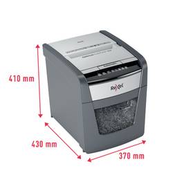 Rexel Optimum AutoFeed+ 50X skartovačka 50 listů mikrořez 4 x 28 mm P-4 20 l Křížový řez kancelářské sponky, sponky do sešívačky, kreditní karty