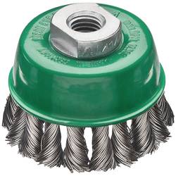 Lessmann Hrncový kartáč D.65mm M14, tloušťka drátu 0,5 mm VA, 12500 min, Index LESSMANN 482817WZ 482817WZ 1 ks