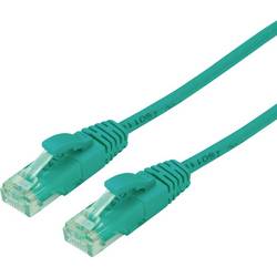roline recycled material 21.45.3131 RJ45 síťové kabely, propojovací kabely CAT 6A U/UTP 1.00 m zelená nestíněný, PVC plášť 1 ks