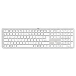 Hama WK-550 bezdrátový klávesnice německá, QWERTZ bílá tlačítka multimédií