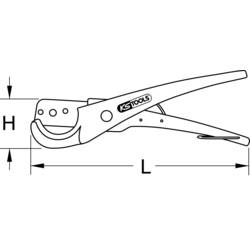 KS Tools 222.2051 Pákové nůžky na hadice