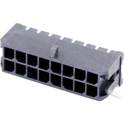 Molex vestavná pinová lišta (standardní) 16, rozteč 3 mm, 430451609, 1 ks Tape on Full reel