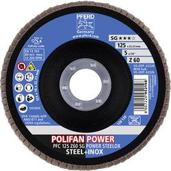 PFERD TOOLS 67786125 Z Sg Power Steelox vějířovitý brusný kotouč Průměr 125 mm Ø otvoru 22.23 mm Zrnitost 60 10 ks