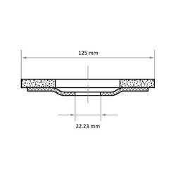 LUKAS-ERZETT A27151250401535 lamelový kotouč Průměr 125 mm Zrnitost=40 10 ks